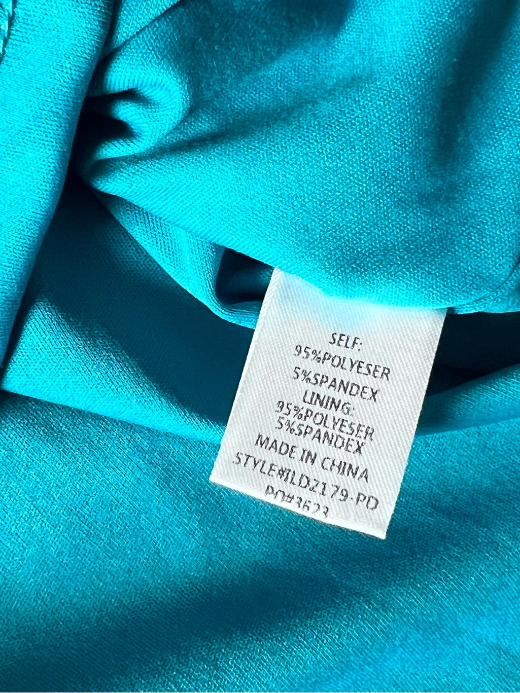 Pink Desert Women’s Teal Sequin Shift Dress Size Small — image 5 of 7